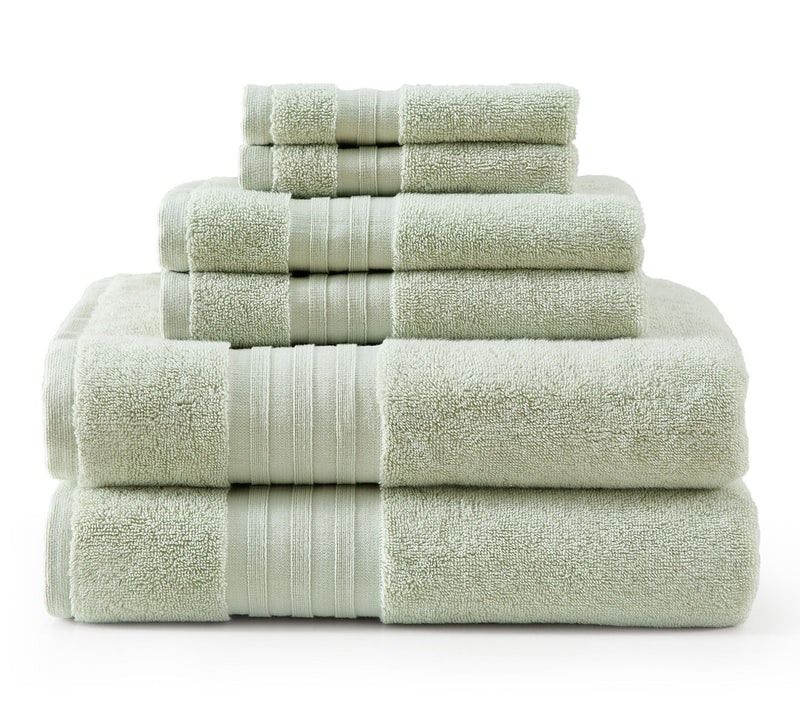 Martha Steweart Skyland Manor Aloe 6-Piece Cotton Towel Set — View 10