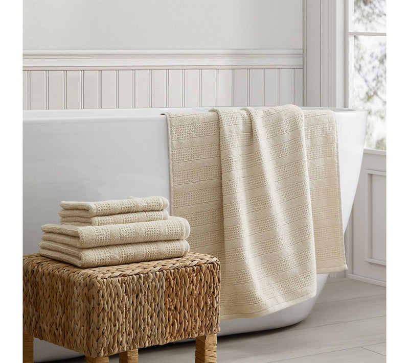 Martha Steweart Bedford Cottage Wheat 6-Piece Cotton Towel Set — View 6