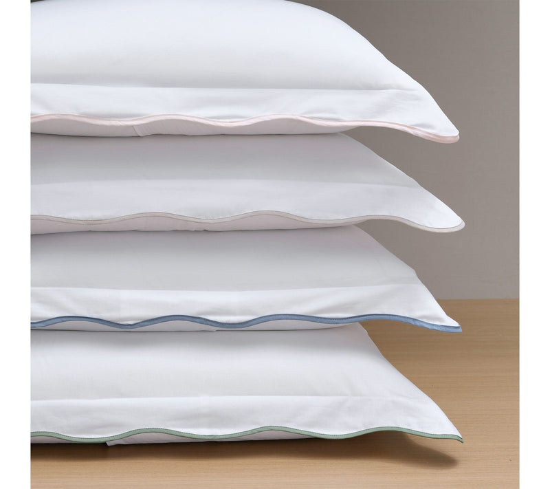 Martha Stewart Simple Scallop Solid Cotton Ki ng Duvet Set — View 6