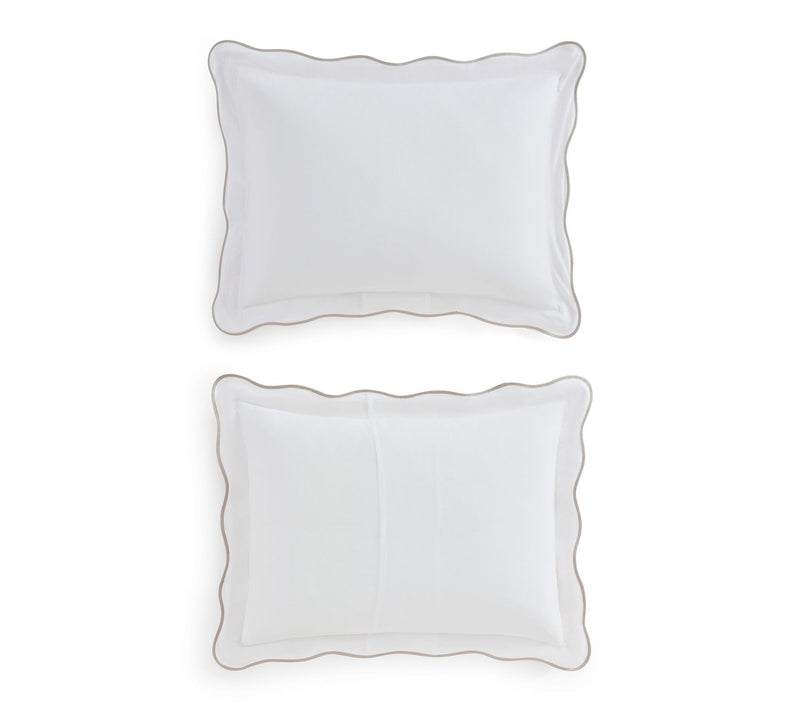 Martha Stewart Simple Scallop Solid Cotton Ki ng Duvet Set — View 7