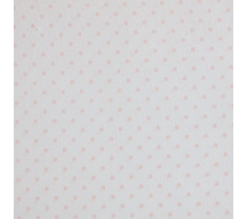 Martha Stewart Polka Dot White/Peach Cotton King Sheet Set — View 6