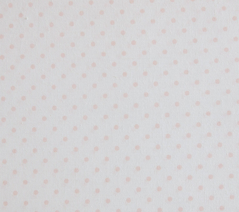 Martha Stewart Polka Dot White/Peach Cotton Twin Sheet Set — View 6