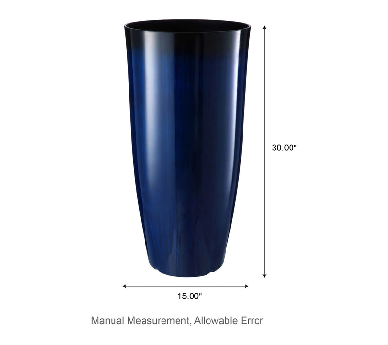 Glitzhome 30"H S/2 Oversized Gradient Faux TallPlastic Plante — View 7