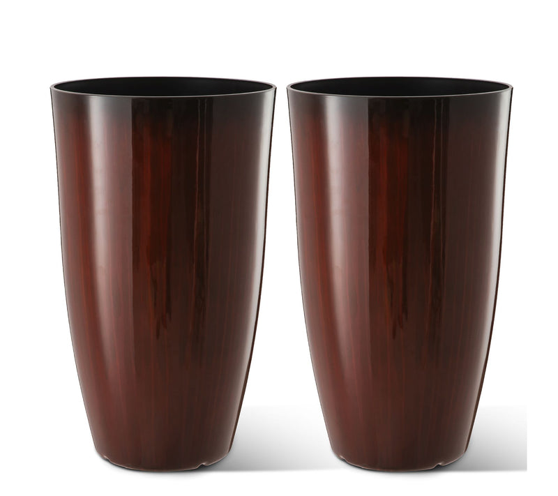 Glitzhome 23.5"H S/2 Oversized Gradient  Faux Ceramic Planter — View 9
