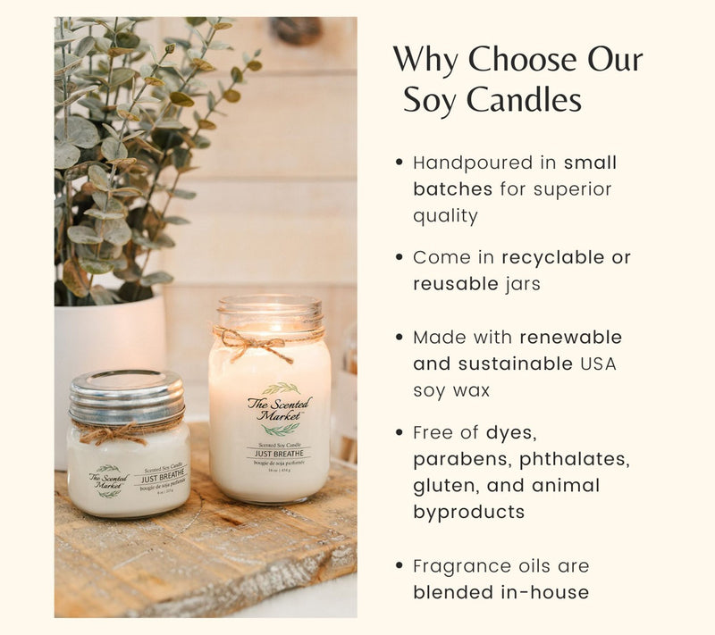 Spring Scented Market Soy Candle - Burns for 100 Hours — View 3