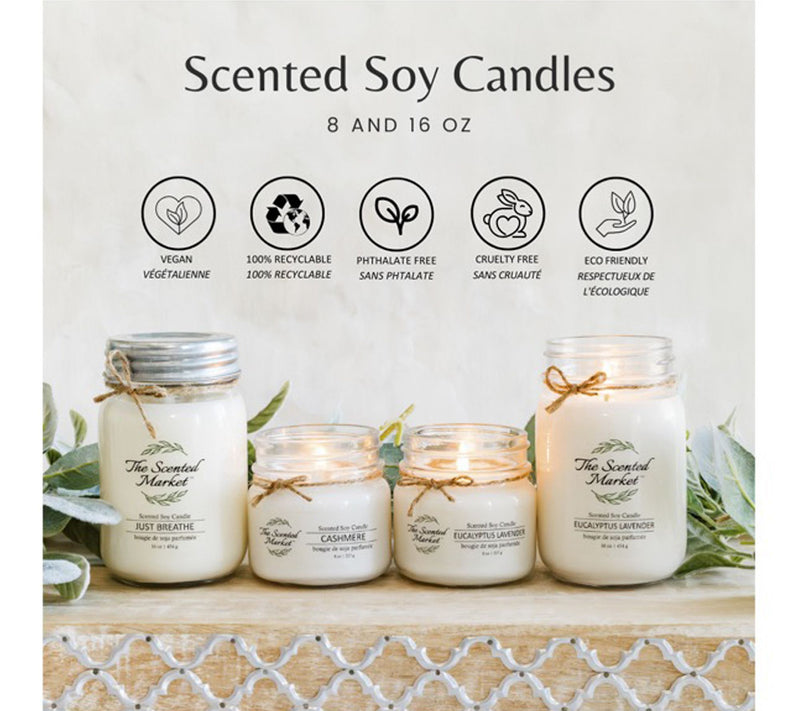 Spring Scented Market Soy Candle - Burns for 100 Hours — View 2