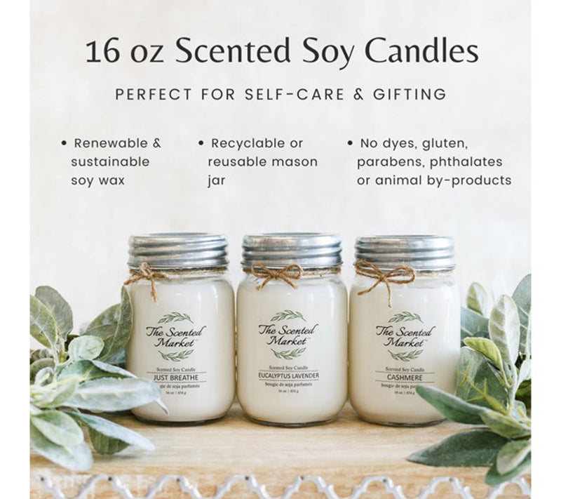 Spring Scented Market Soy Candle - Burns for 100 Hours — View 4