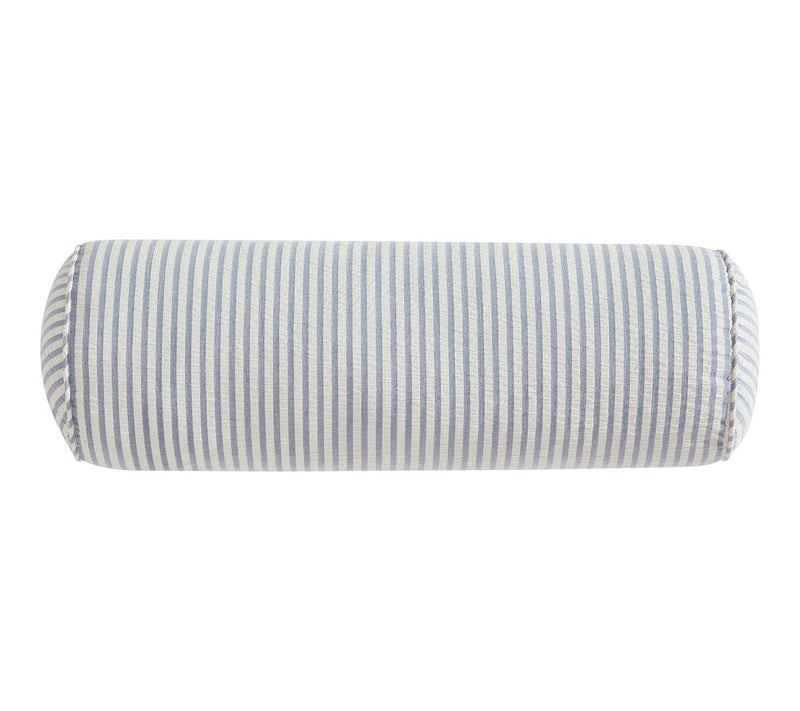 Palm Aire Blue Medley Cotton Bolster Decorative Pillow — View 6