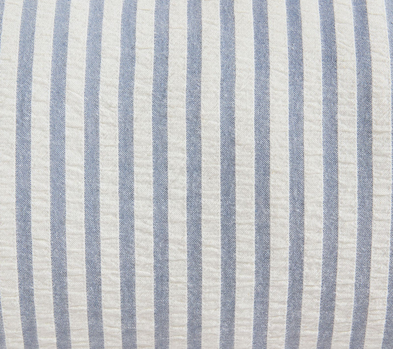 Palm Aire Blue Medley Cotton Bolster Decorative Pillow — View 3