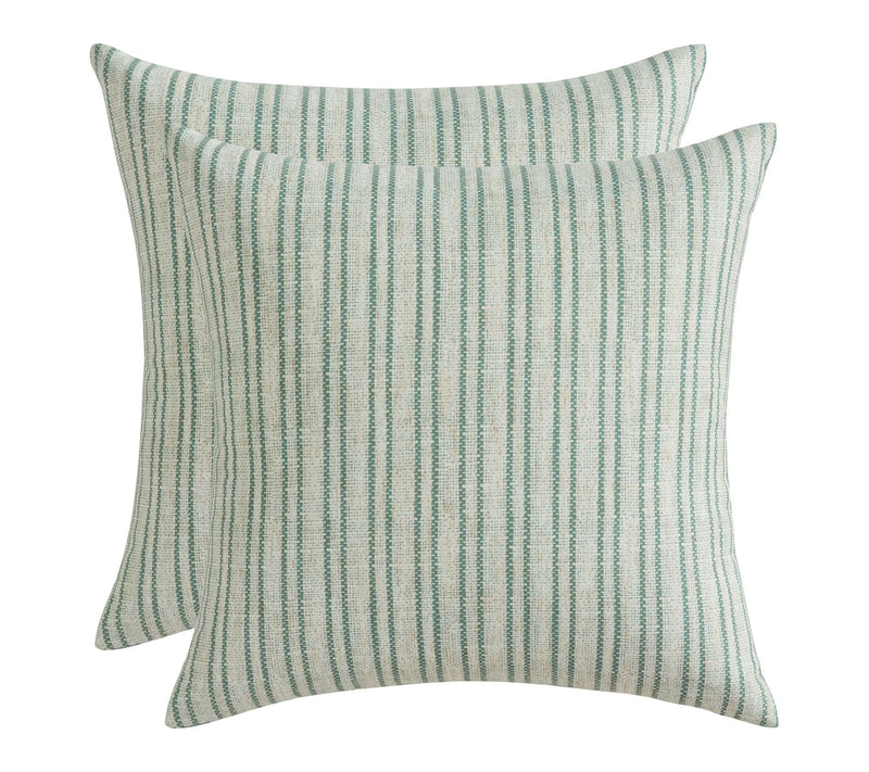Palm Aire Cassia 2-Piece Sage Stripe Decorative Pillow Set — View 7