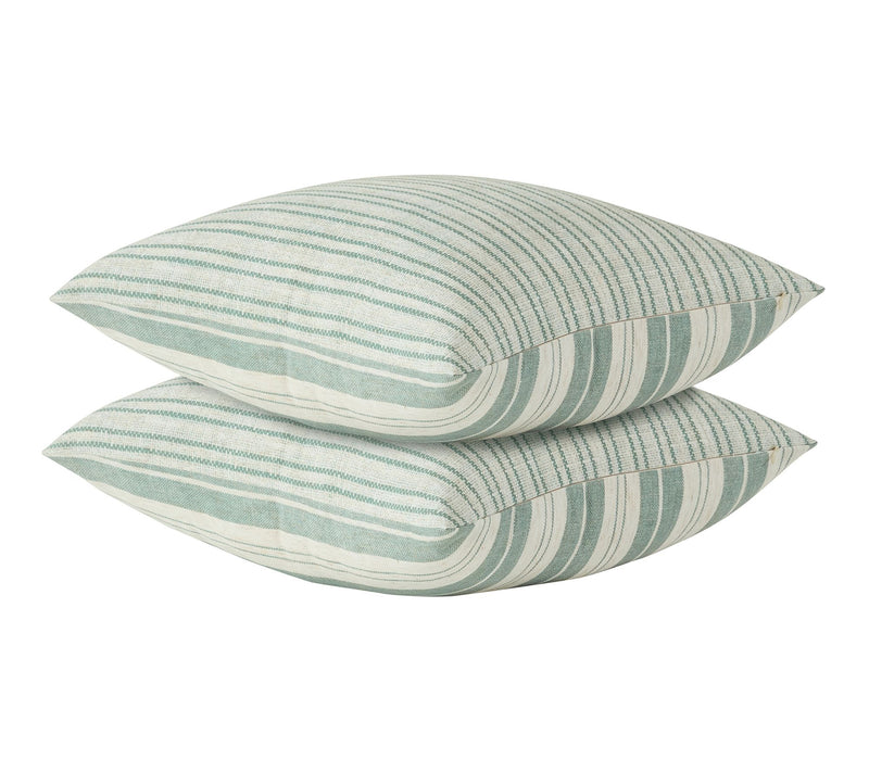 Palm Aire Cassia 2-Piece Sage Stripe Decorative Pillow Set — View 3