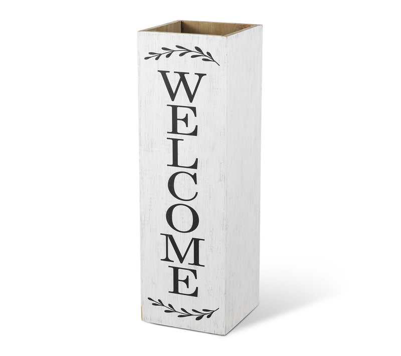 Glitzhome 24"H Double Sided Boxed "WELCOME PORCH" Porch Sign — View 9