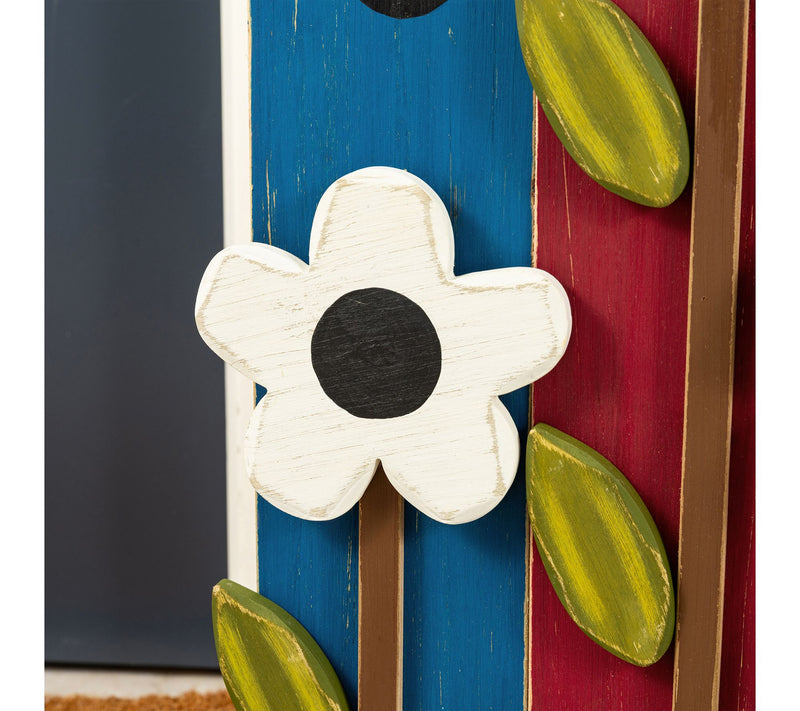 Glitzhome 30"H Solid Wood Birdhouse Shaped Porch Decor — View 5