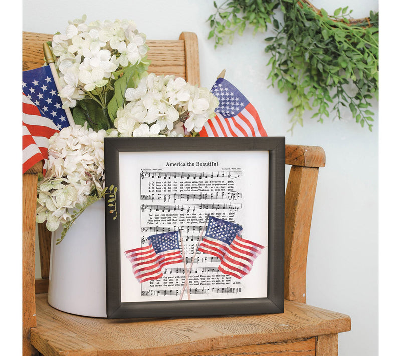 Sincere Surroundings 10" America The BeautifulRustic Frame — View 2