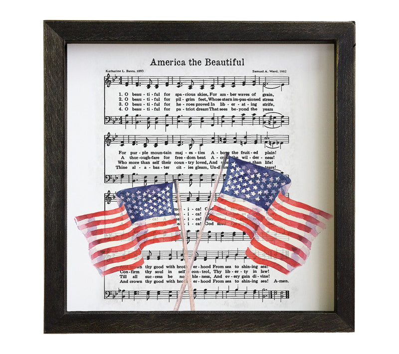 Sincere Surroundings 10" America The BeautifulRustic Frame — Main view