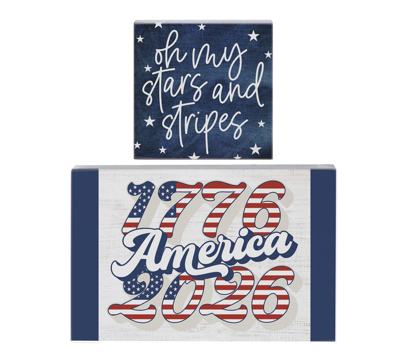 Sincere Surroundings America Flag 250 Yrs Set/2Small Talks — View 5