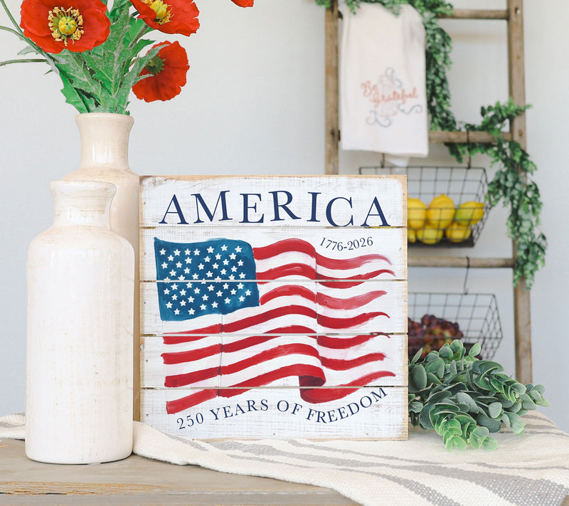 Sincere Surroun dings 8" Americ a Flag 250 Year s Pallet Petite — View 2