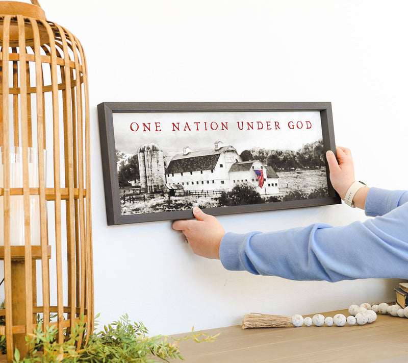 Sincere Surroundings 24" Barn Scene Farmhouse Frame — View 2