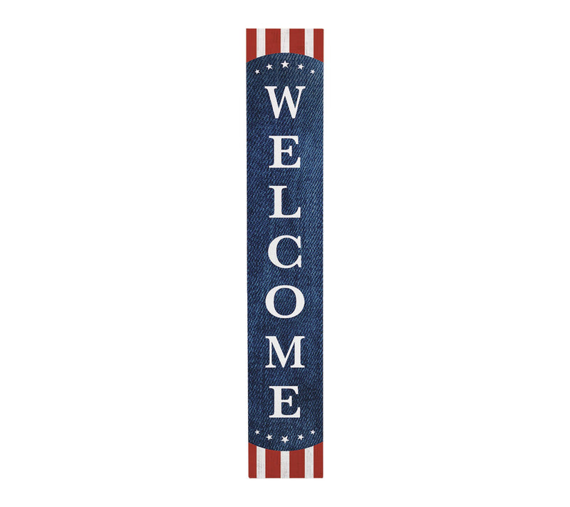 Sincere Surroundings 47" Welcome Stripes DenimPorch Board — Main view