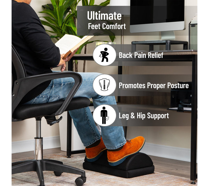 Mind Reader Air-Cloud Memory Foam Under Desk Footrest — View 2