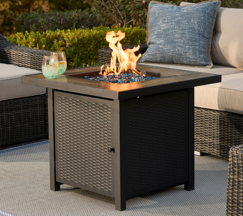 HEATMAXX Square Gas Fire Pit Table — View 4