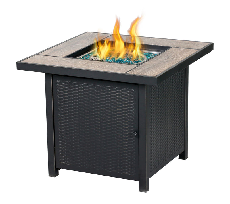 HEATMAXX Square Gas Fire Pit Table — View 6