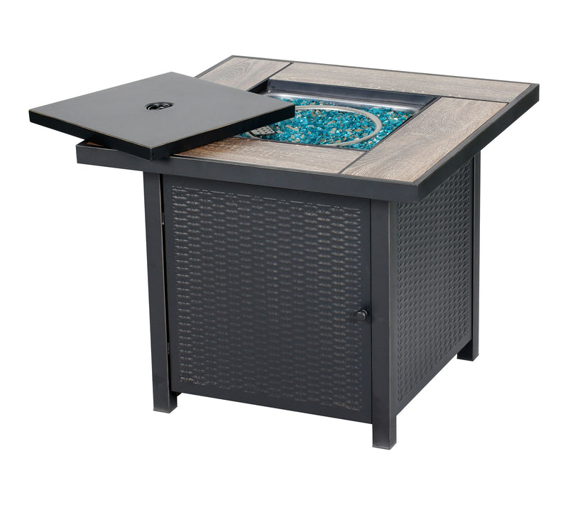 HEATMAXX Square Gas Fire Pit Table — View 2