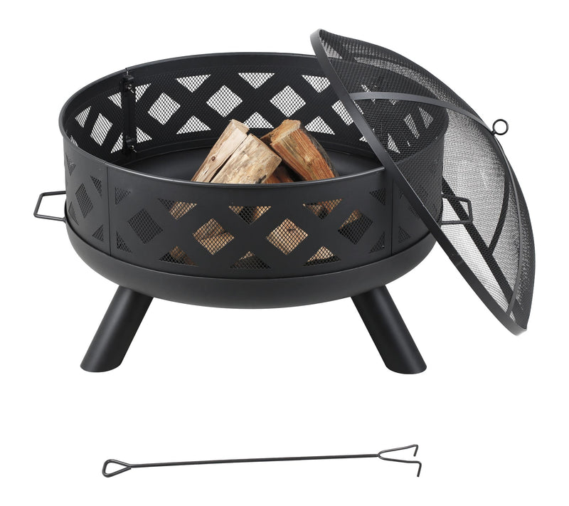 HEATMAXX 3-in-1 Wood Burning Deep Bowl Fire Pit — View 2