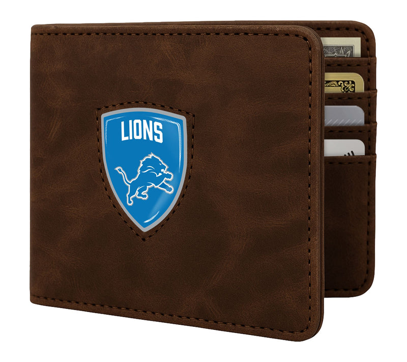 Littlearth NFL Brown Shield Wallet — Main view