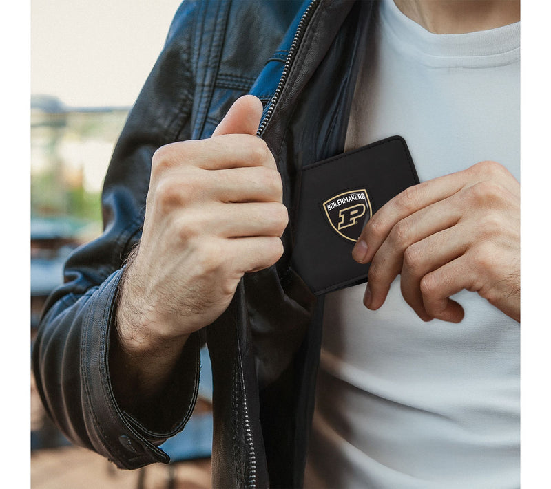 Littlearth NCAA Black Shield Wallet — View 5