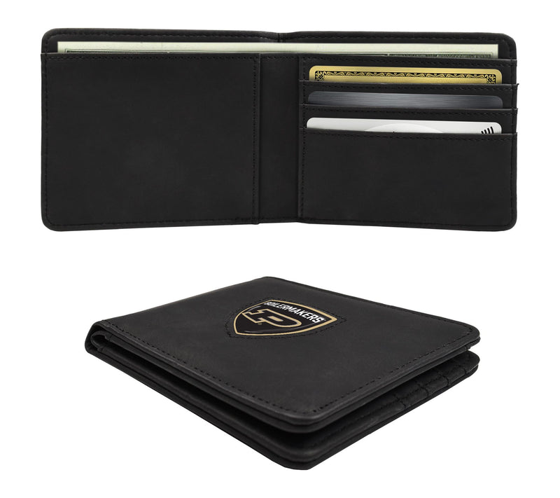 Littlearth NCAA Black Shield Wallet — View 2