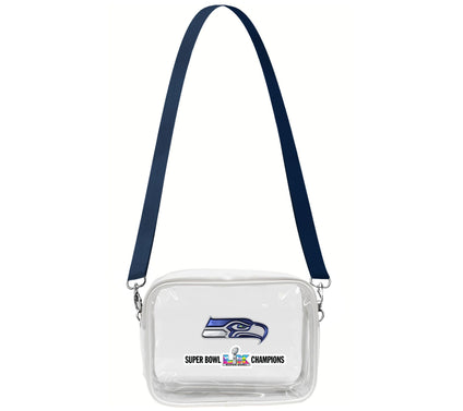 Littlearth Seahawks Super Bowl LX Champs ClearFanny Fan Purse