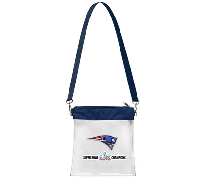Littlearth Patriots Super Bowl LX Champs ClearSatchelette