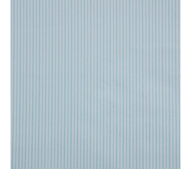 Martha Stewart Stripe White/Blue Cotton Full Sheet Set — View 6