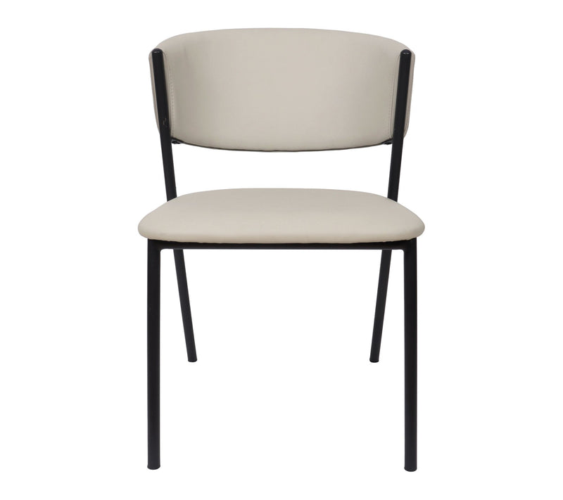 Manhattan Comfort Drift Vegan Leather Side Chair - Set of 4 — View 6