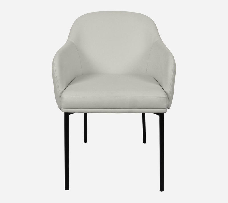 Manhattan Comfort Loft Metal Vegan Leather Armchair - Set of 2 — View 6