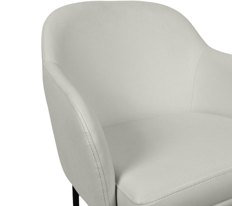 Manhattan Comfort Loft Metal Vegan Leather Armchair - Set of 2 — View 5