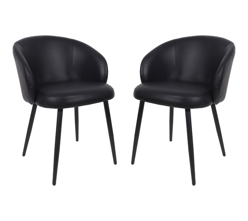 Manhattan Comfort Looma Vegan Leather Side Chair - Set of 2 — View 12