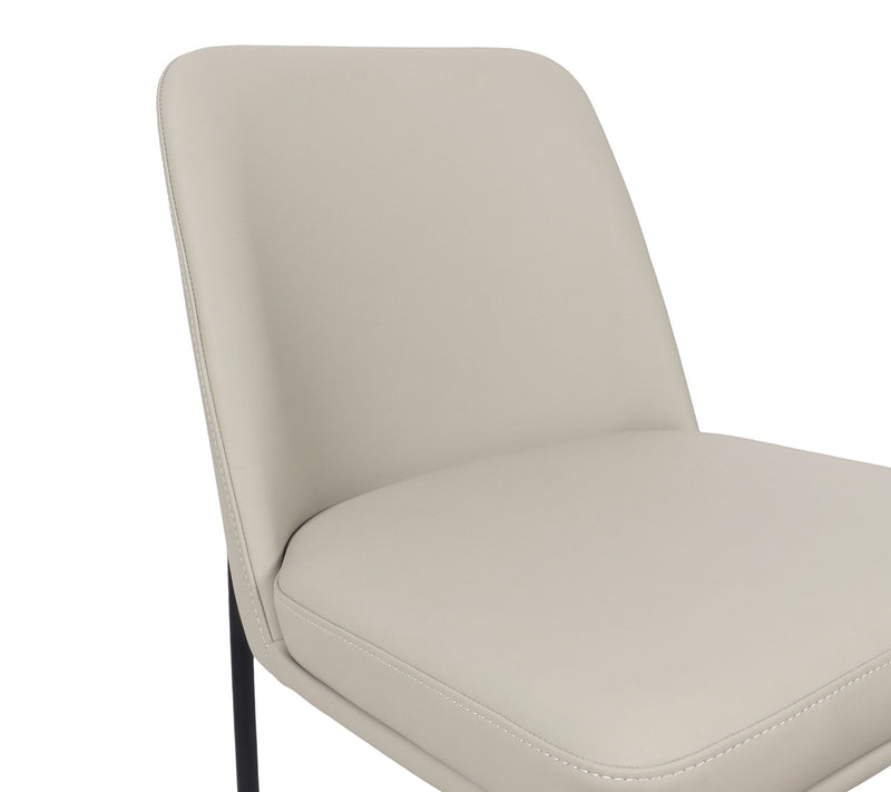 Manhattan Comfort Loft Metal Vegan Leather SideChair-Set of 2 — View 5