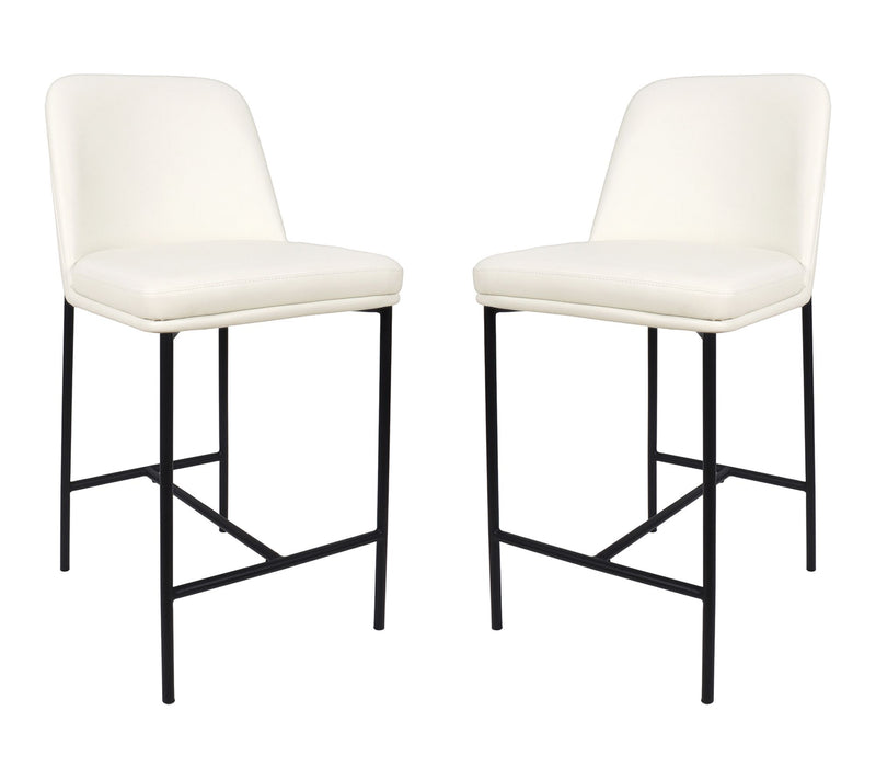 Manhattan Comfort Loft Vegan Leather Counter Stool - Set of 2 — View 13