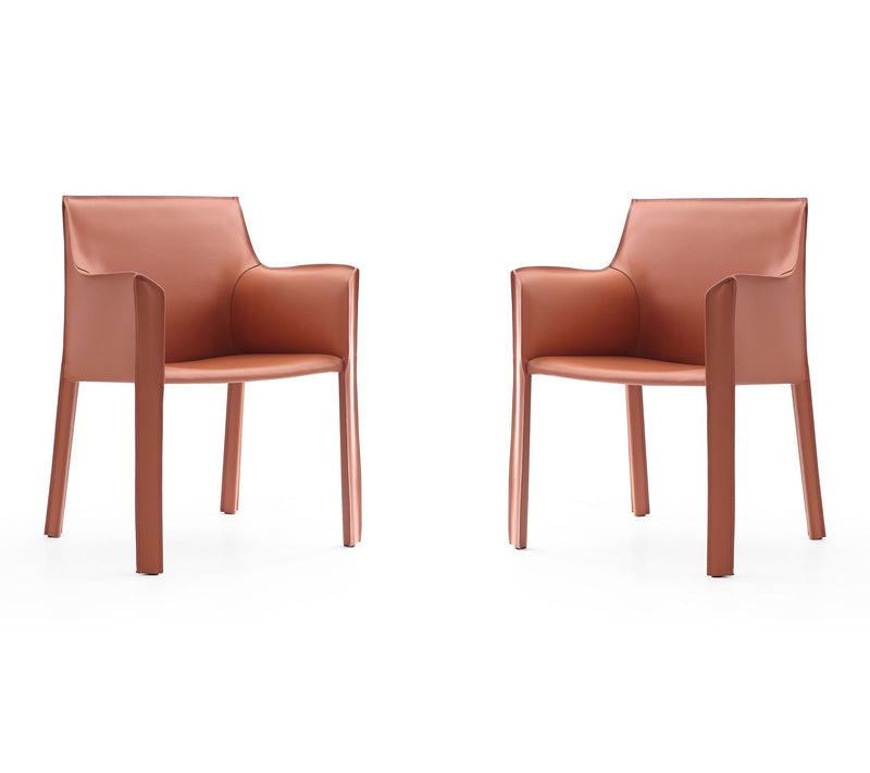 Manhattan Comfort Vogue Vegan Leather Dining Chair - Set of 2 — View 10