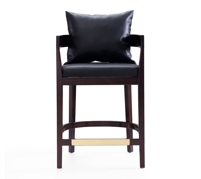 Manhattan Comfort Ritz Wood Upholstered CounterStool-Set of 3 — View 5