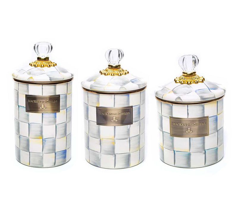 MacKenzie- Childs S/3 Enamel Canisters -Sm, Md, Lg — View 15
