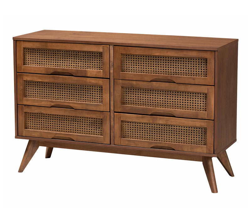 Baxton Studio Demeter Brown Wood Queen 4-PieceBedroom Set — View 5