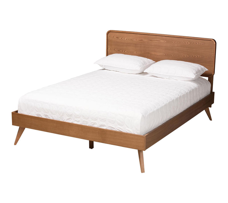 Baxton Studio Demeter Brown Wood Queen 5-PieceBedroom Set — View 2