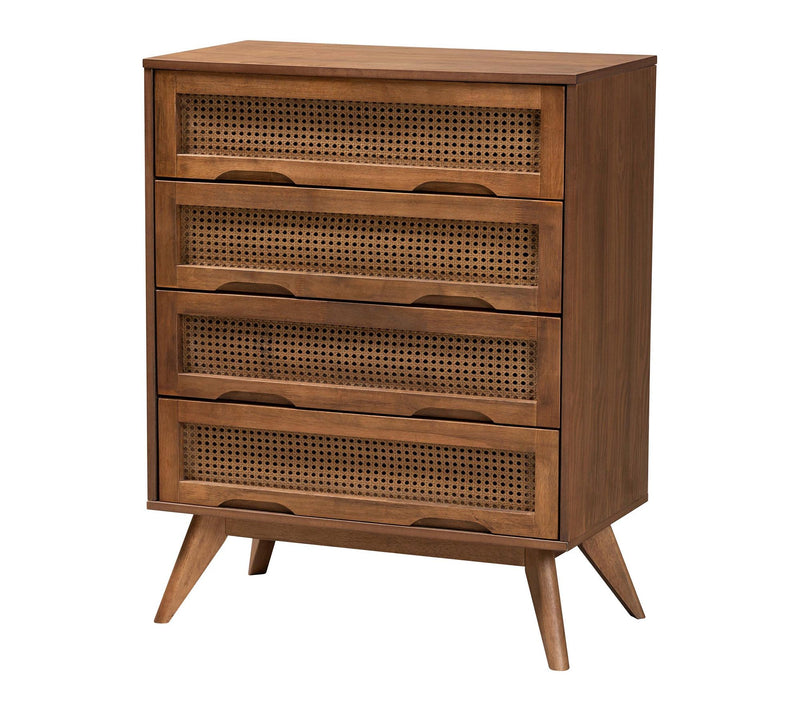 Baxton Studio Demeter Brown Wood Queen 5-PieceBedroom Set — View 4