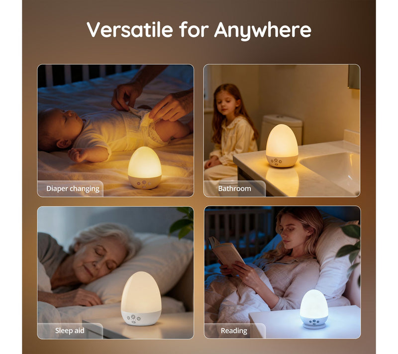 VAVA Baby Night Light with White Noise & RGB — View 5