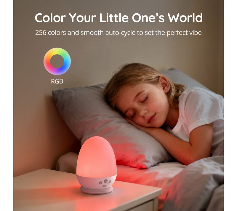 VAVA Baby Night Light with White Noise & RGB — View 2