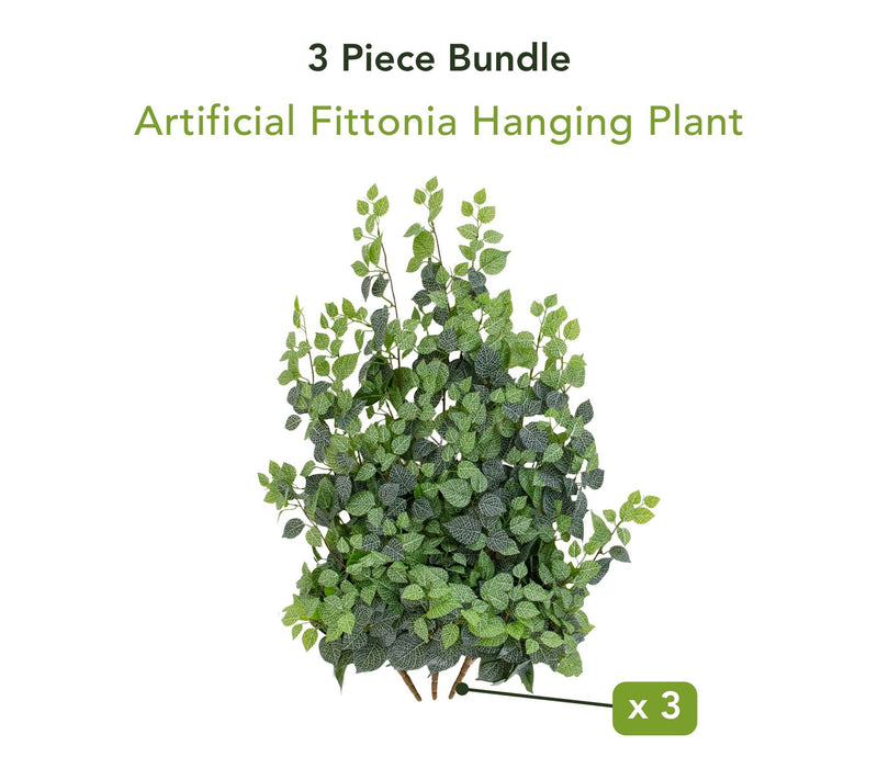 Nearly Natural 41-in UV Resistant Fittonia - Set of 3 — View 7