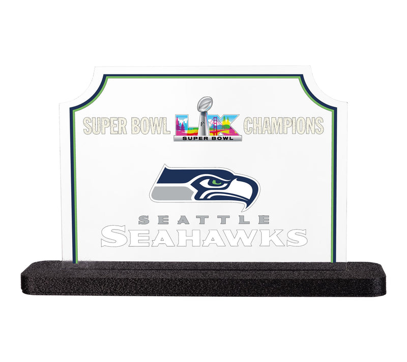 Evergreen LED Seattle Seahawks Superbowl 60 Desk Light — View 2